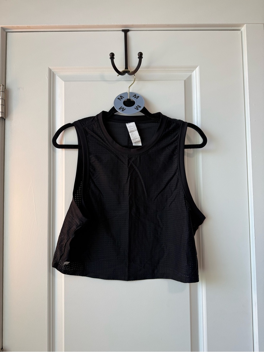 Black Women's Performance Crop Tank Top